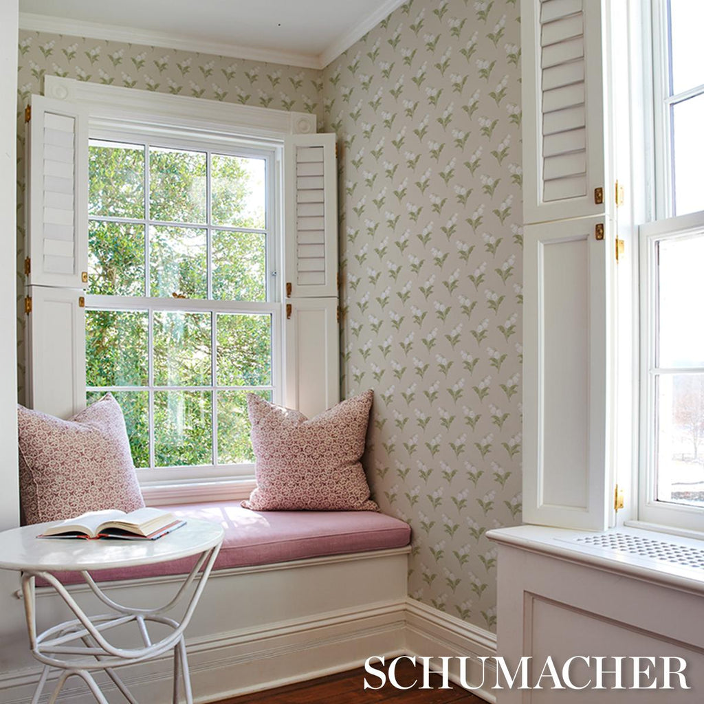 Schumacher Lily Of The Valley Spring Wallpaper