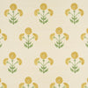 Schumacher Saranda Flower Sisal Marigold Wallpaper