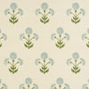 Schumacher Saranda Flower Sisal Sky Wallpaper