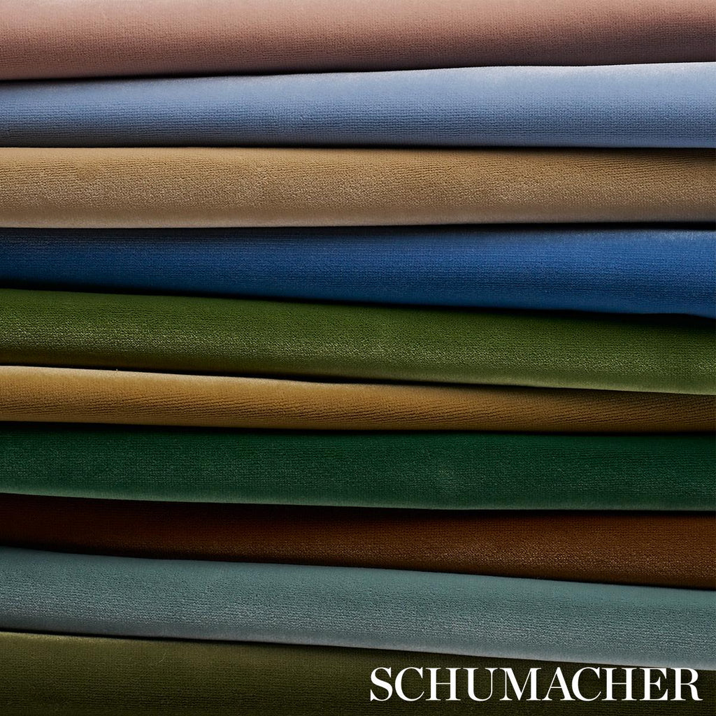 Schumacher Alistair Indoor/Outdoor Velvet Sky Fabric