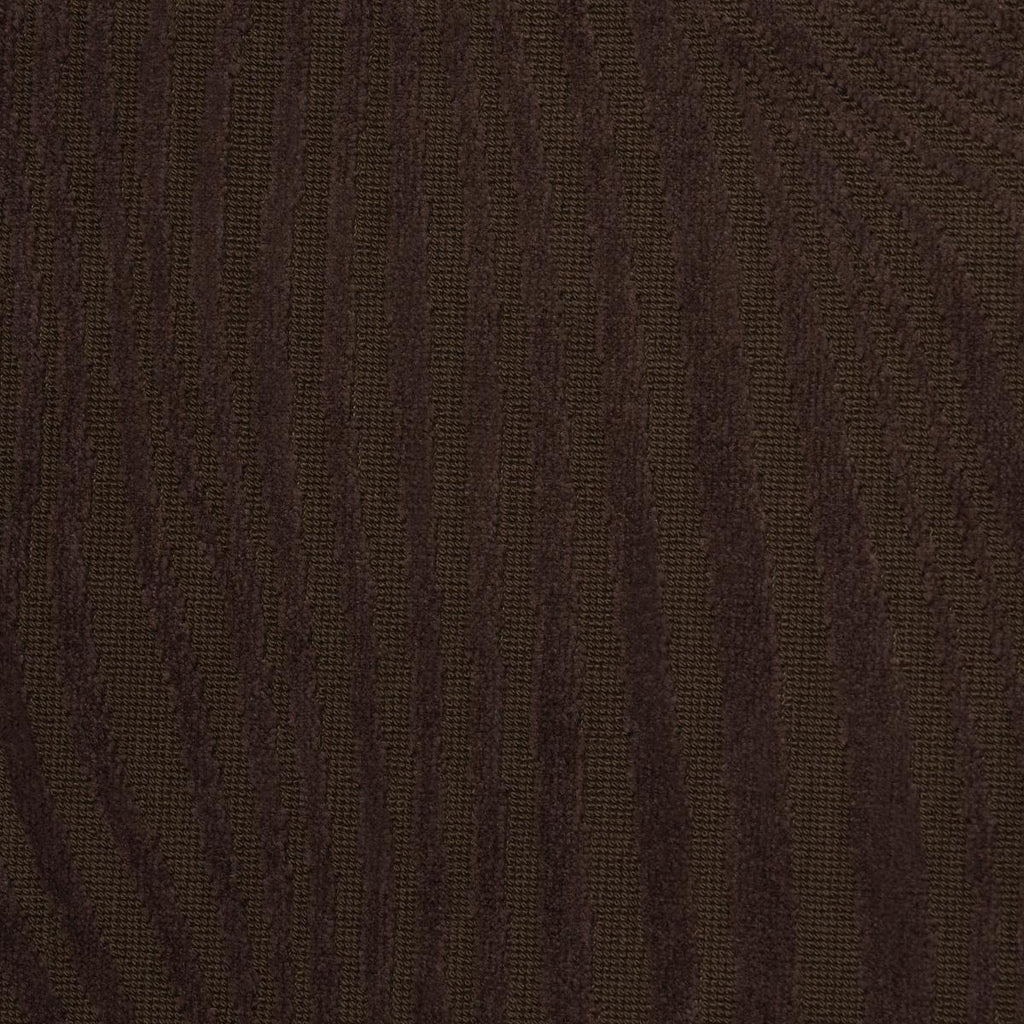 Schumacher Gunta Cut Velvet Espresso Fabric