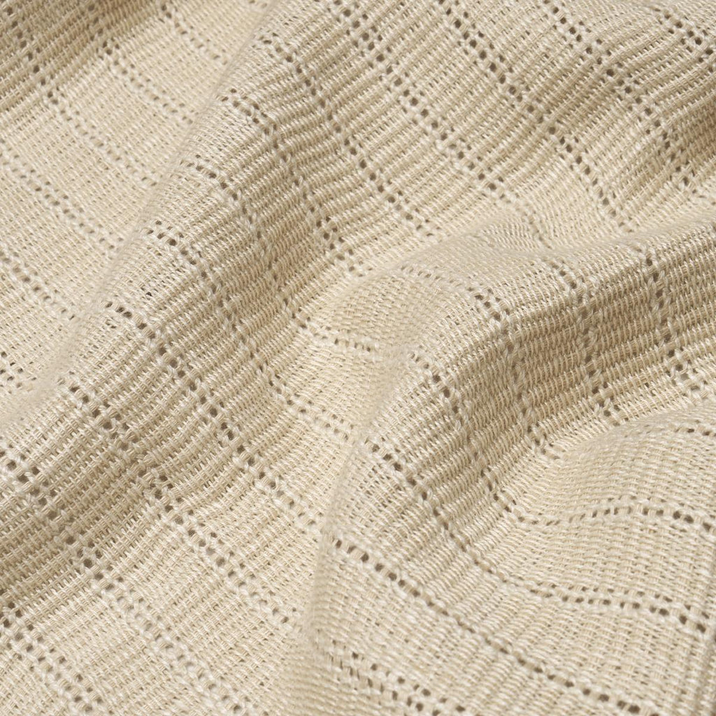 Schumacher Remi Handwoven Linen Casement Natural Fabric