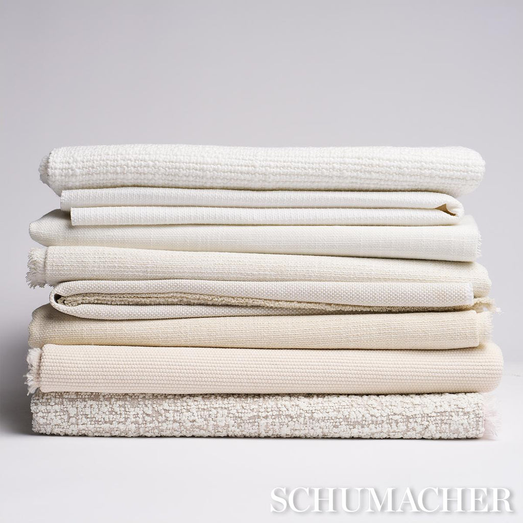 Schumacher Sadie Indoor/Outdoor White On White Fabric