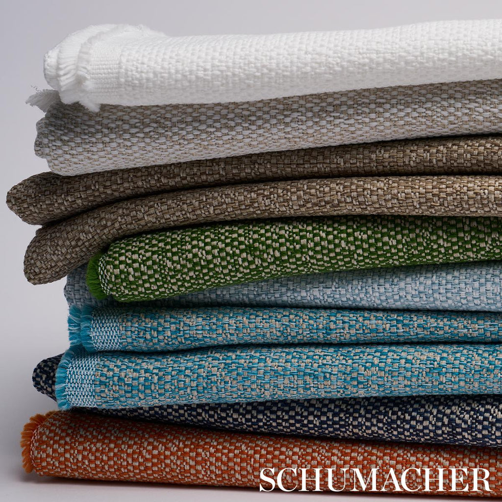 Schumacher Gus Indoor/Outdoor Indigo Fabric