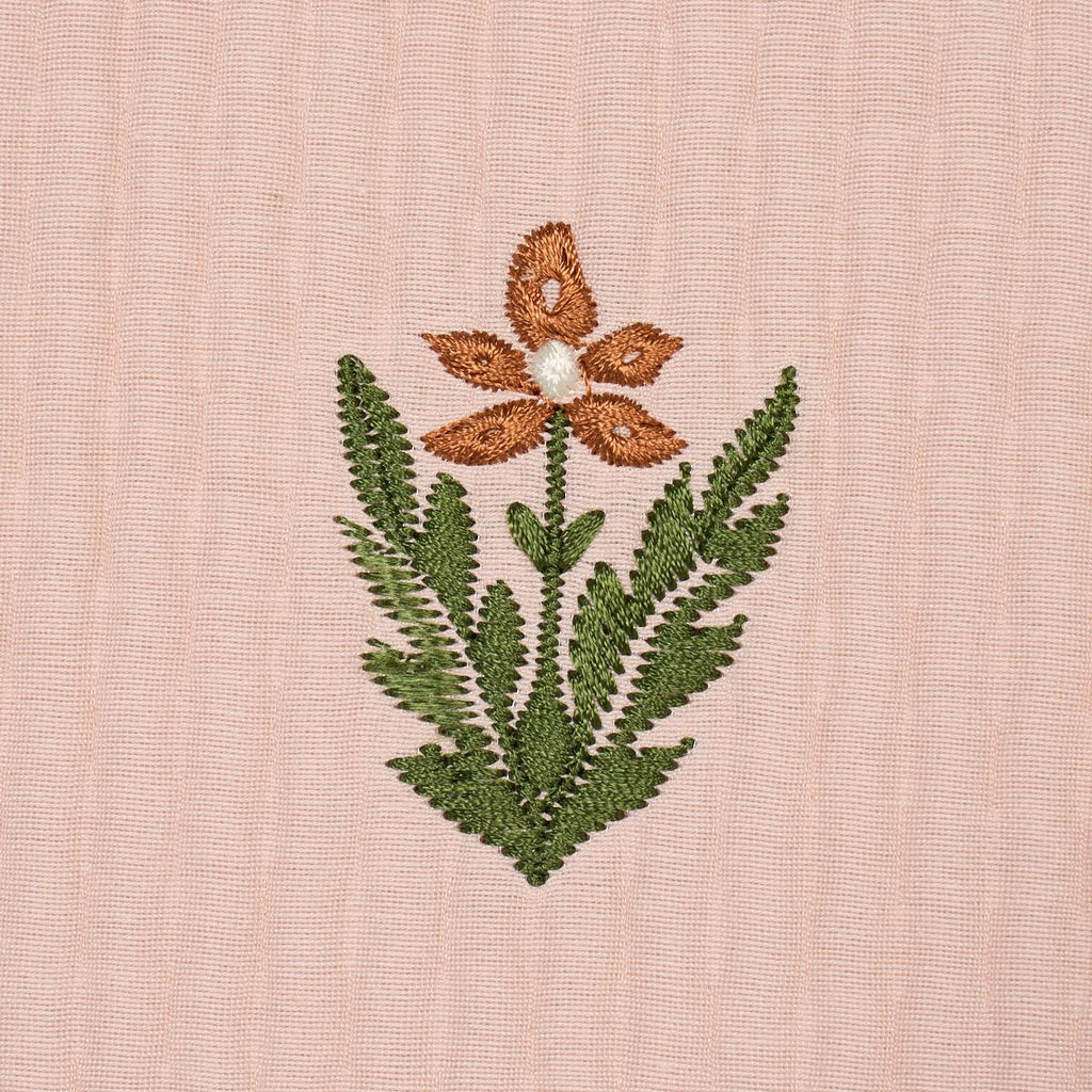 Schumacher Elmslie Embroidery Petal Fabric