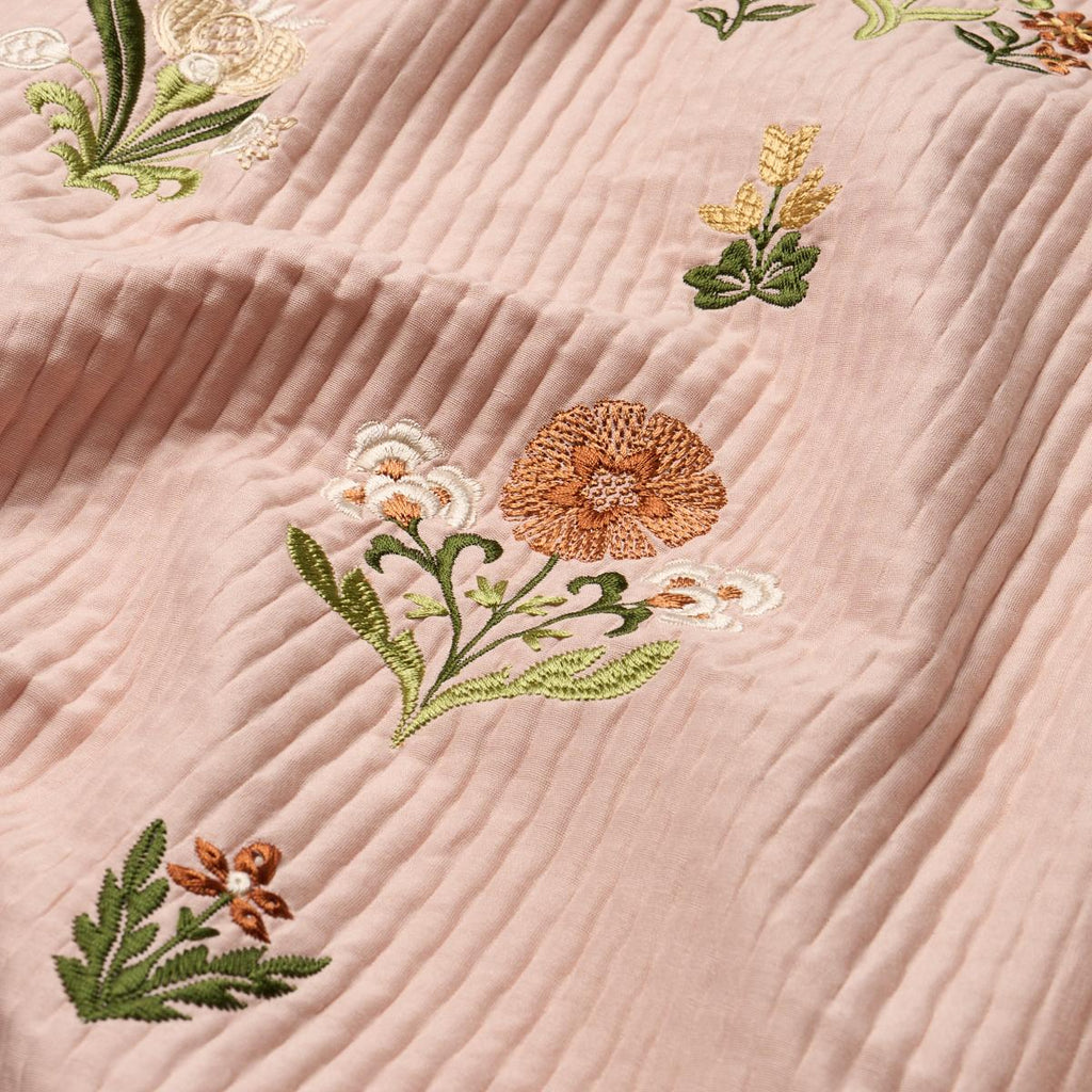 Schumacher Elmslie Embroidery Petal Fabric