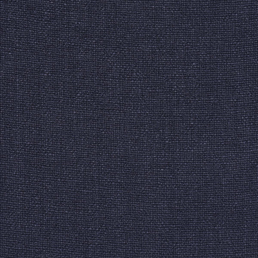 Schumacher Lars Rustic Linen Navy Fabric