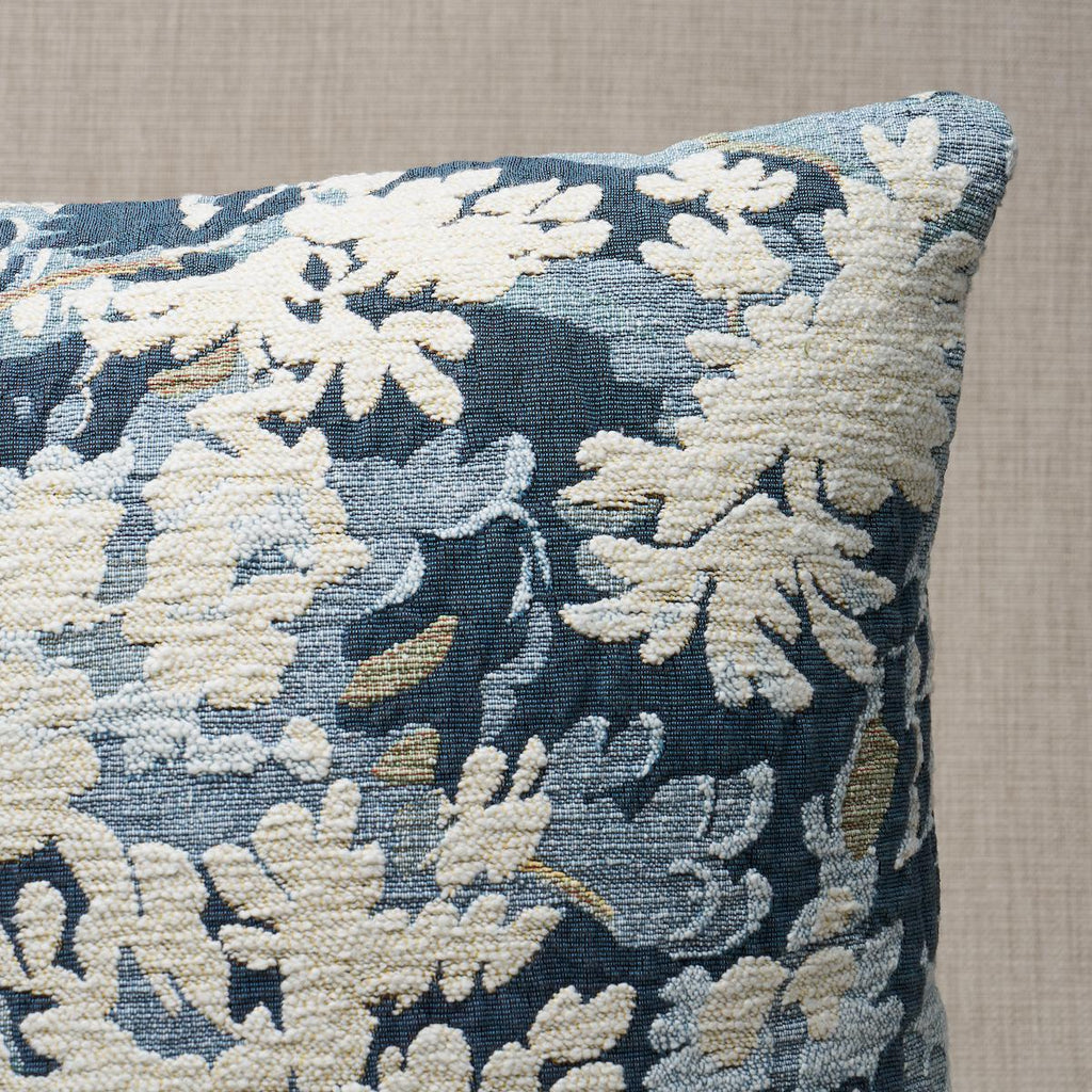 Schumacher Verdure Tapestry Blue 18" x 18" Pillow