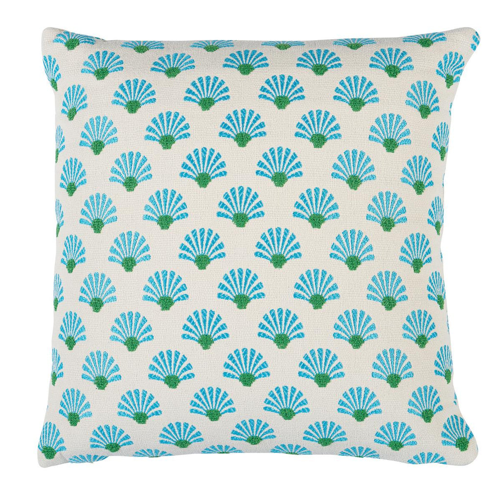 Schumacher Bellini I/O Lagoon 18" x 18" Pillow