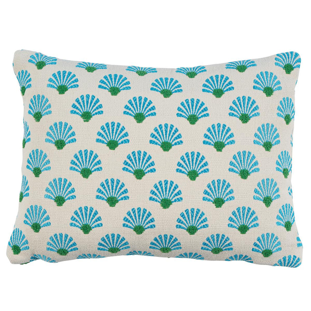 Schumacher Bellini I/O Lagoon 16" x 12" Pillow