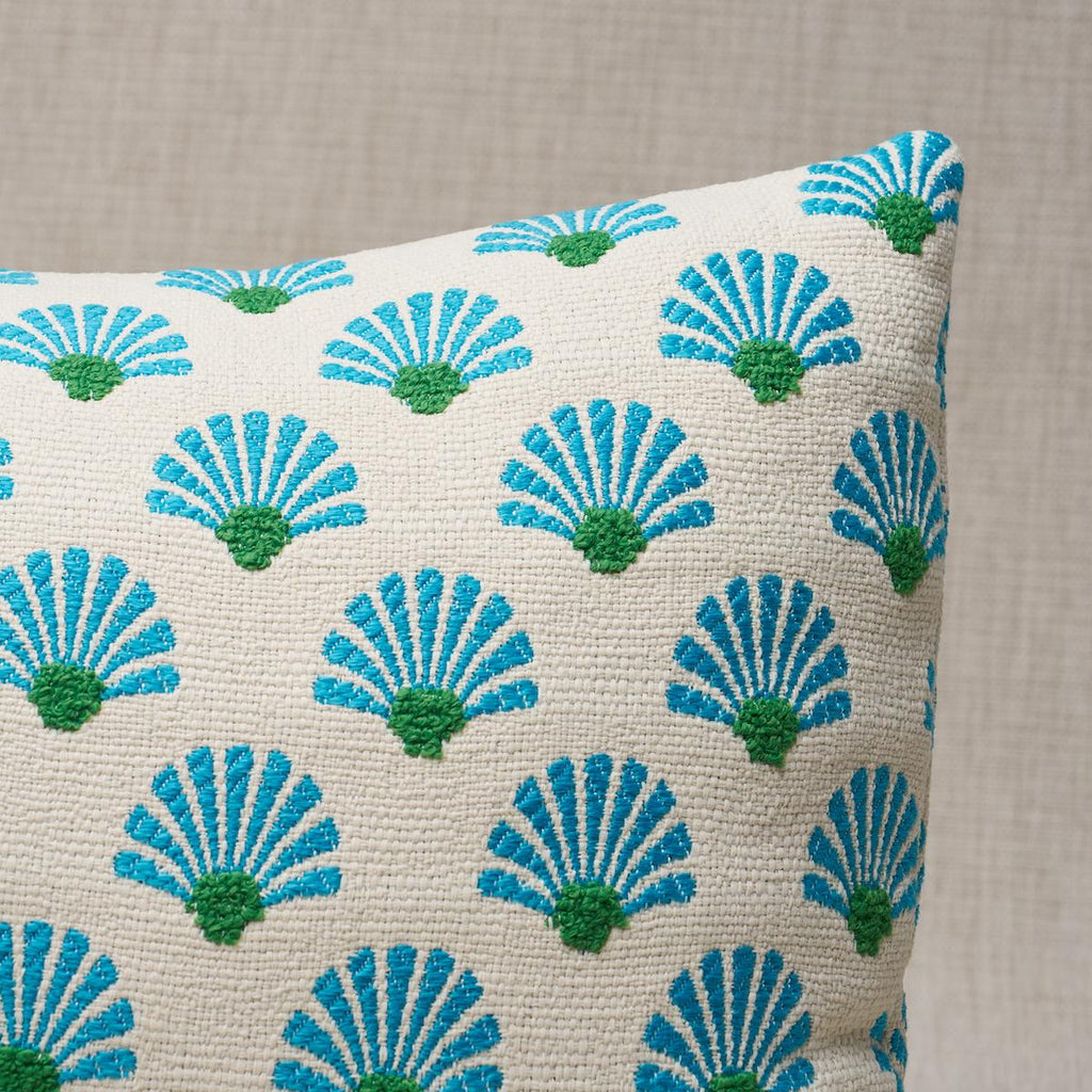 Schumacher Bellini I/O Lagoon 16" x 12" Pillow