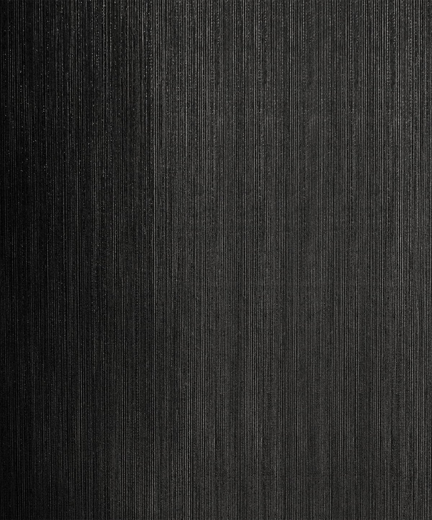 Seabrook Natural Stria Ebony & Glitter Wallpaper