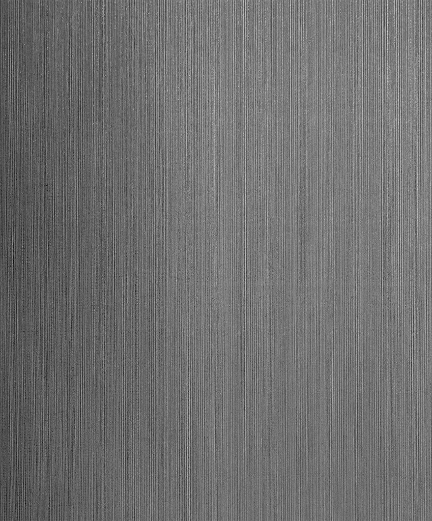 Seabrook Natural Stria Gunmetal & Glitter Wallpaper