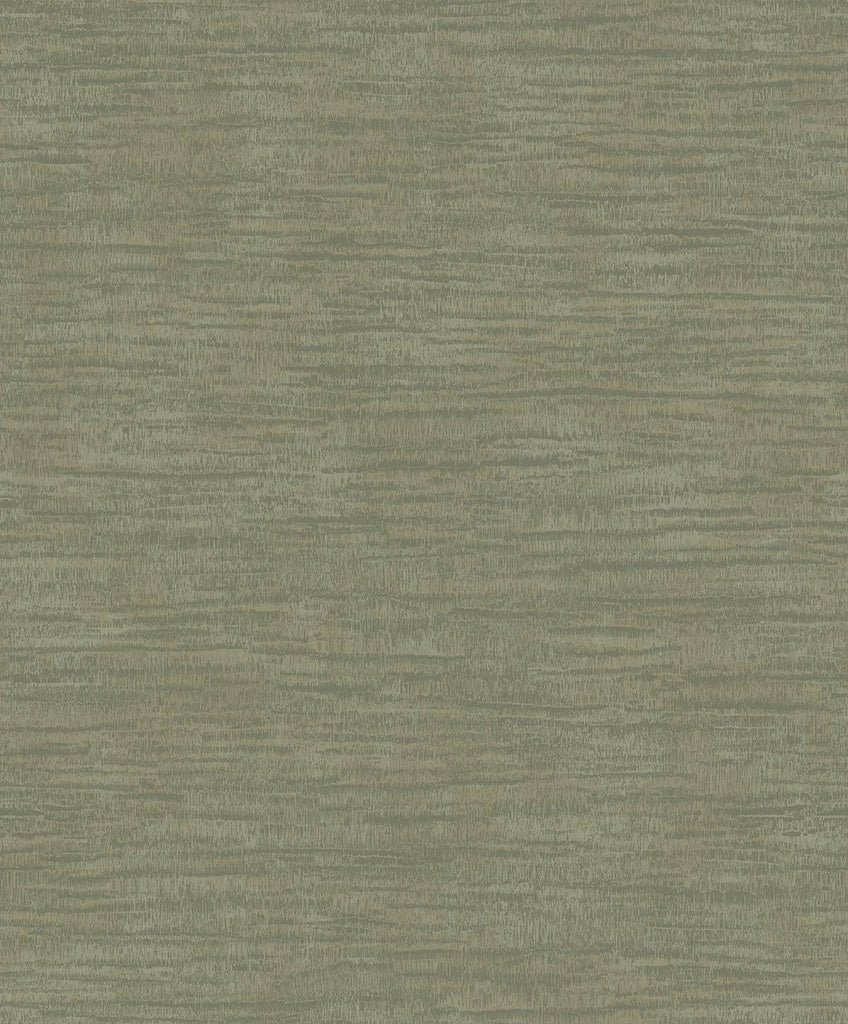 Seabrook Bark Texture Metallic Olive Wallpaper