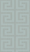 Seabrook Greek Key Metallic Sea Green Wallpaper