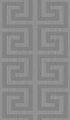 Seabrook Greek Key Metallic Silver & Earl Gray Wallpaper