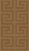 Seabrook Greek Key Metallic Terra Cotta Wallpaper