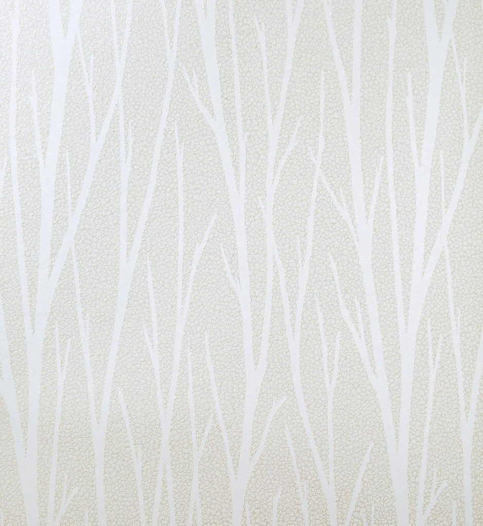 Seabrook Birch Trail Metallic Champagne & Cream Wallpaper