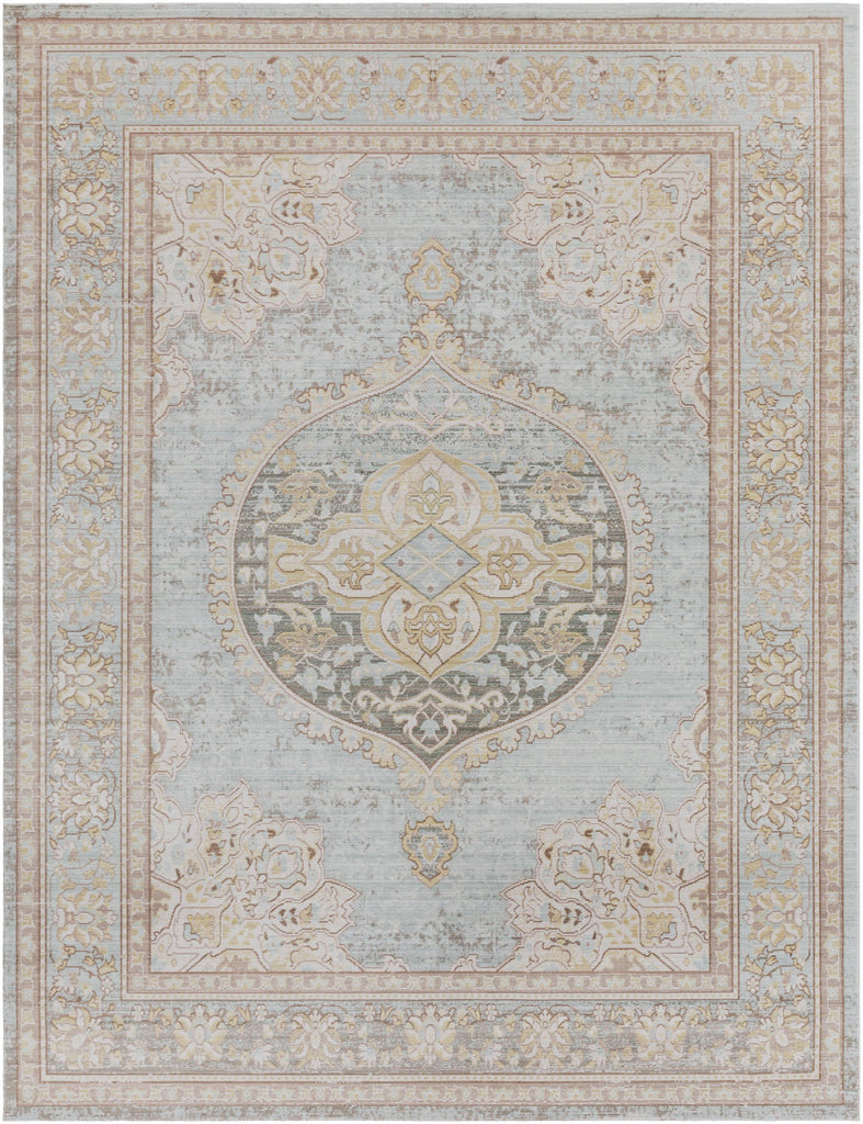 Surya Antioch AIC-2326 Gray Seafoam 2' x 2'11" Rug