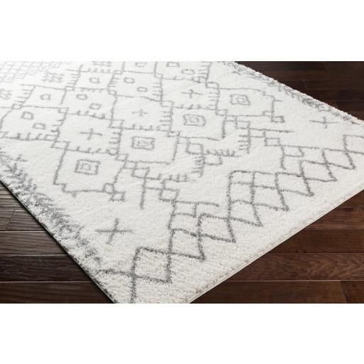 Surya Aliyah Shag ALH-2315 Cream Gray 5'3" x 7'3" Rug