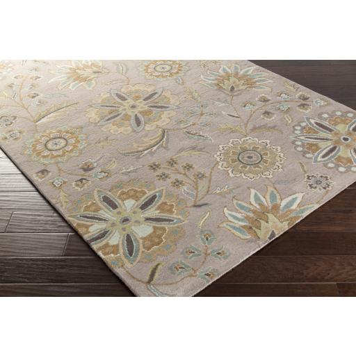 Surya Athena ATH-5127 Brown Dusty Sage 4' Square Rug