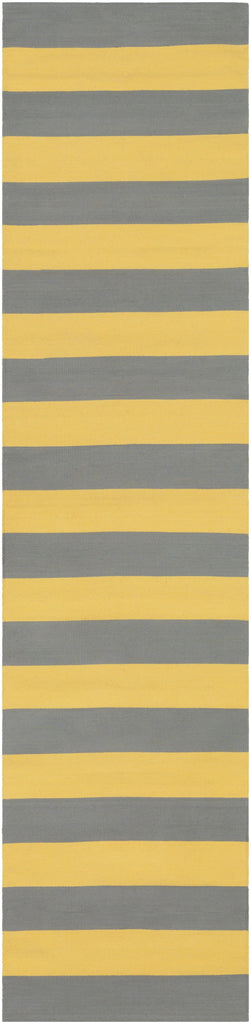 Surya City Park AWCP-3061 Bright Yellow Gray 4' x 6' Rug