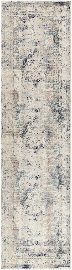 Surya Dublin DUB-2304 Aqua Black 2'7" x 4'11" Rug