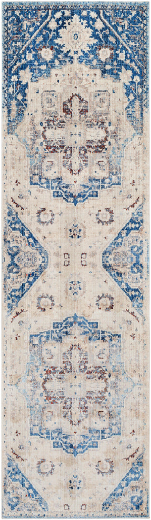 Surya Ephesians EPC-2315 Blue Burnt Orange 2'7" x 4'11" Rug