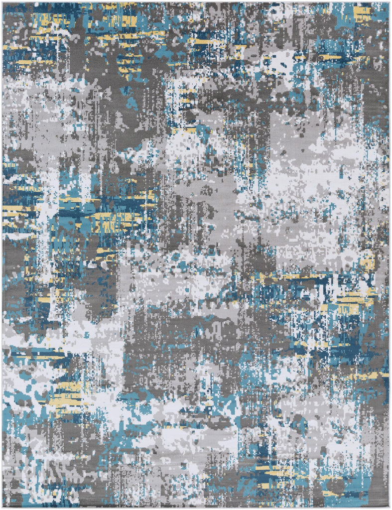 Surya Rafetus ETS-2304 Charcoal Deep Teal 5'3" x 7'7" Rug