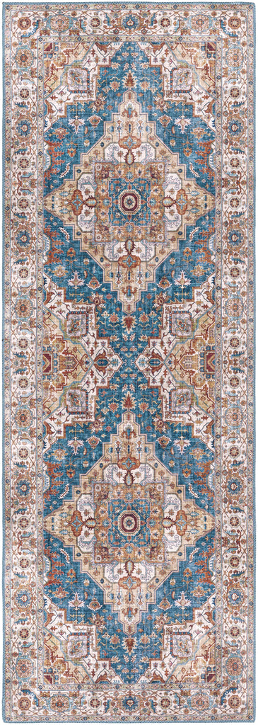 Surya Iris IRS-2326 Burnt Orange Dark Blue 2'3" x 3'9" Rug