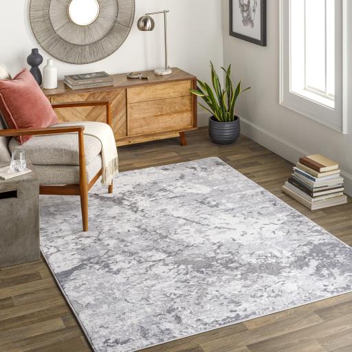 Surya Perception PCP-2304 Black Gray 5'2" x 7' Rug