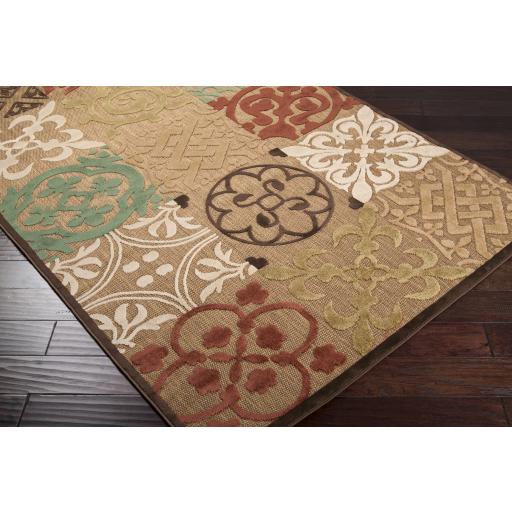 Surya Portera PRT-1002 Beige Brown 2'6" x 7'10" Rug