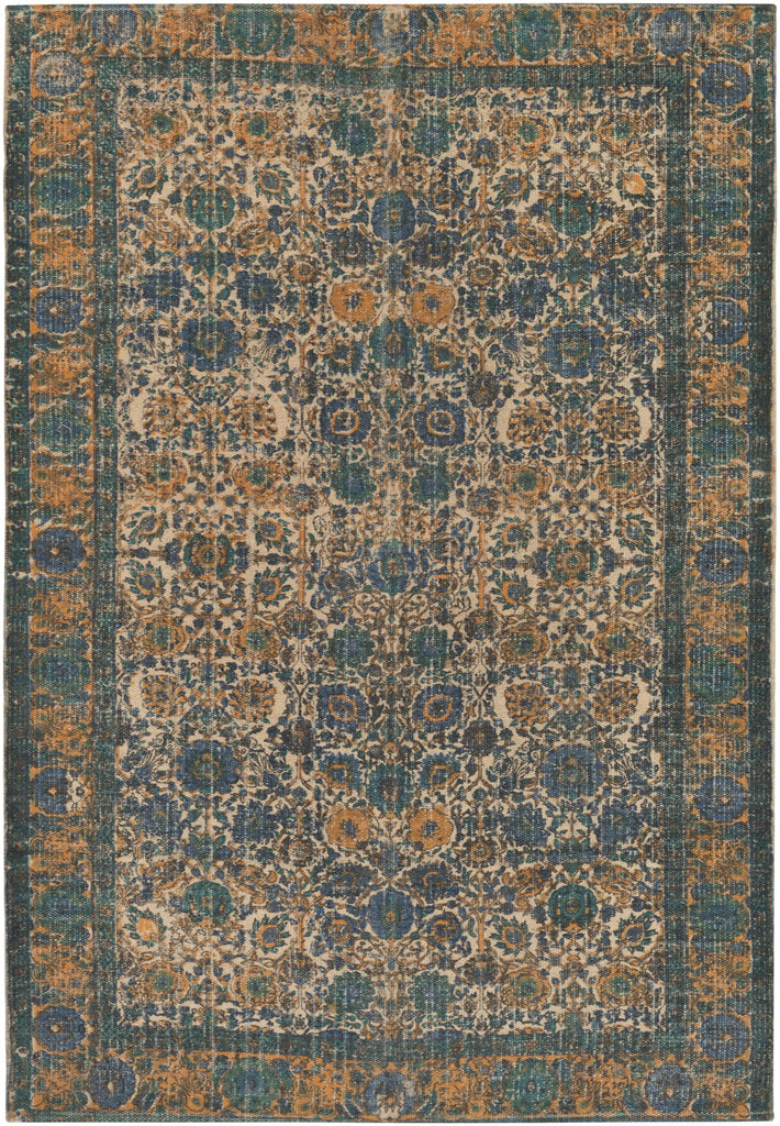 Surya Shadi SDI-1001 Charcoal Deep Teal 5' x 7'6" Rug