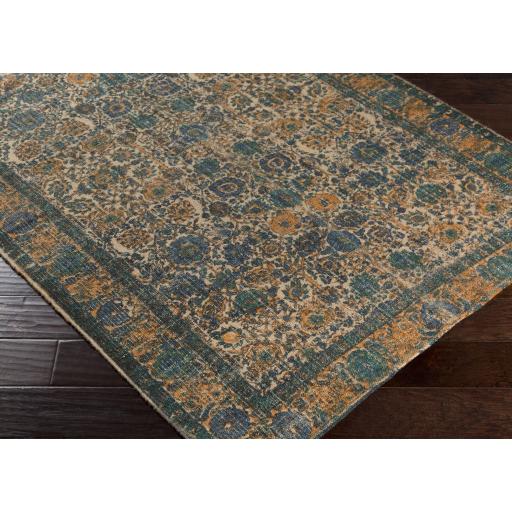 Surya Shadi SDI-1001 Charcoal Deep Teal 5' x 7'6" Rug