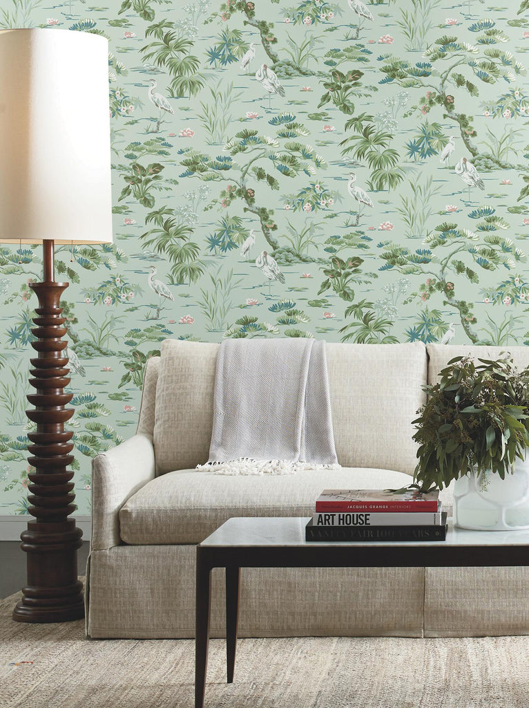 Ronald Redding Designs Bridgewater Green Wallpaper