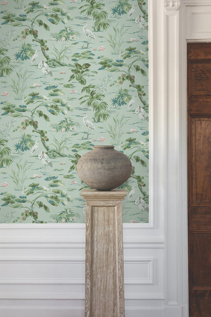 Ronald Redding Designs Bridgewater Green Wallpaper