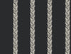 Ronald Redding Designs Braided Stripe Black Wallpaper