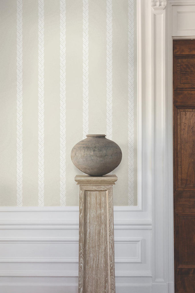 Ronald Redding Designs Braided Stripe Brown Wallpaper