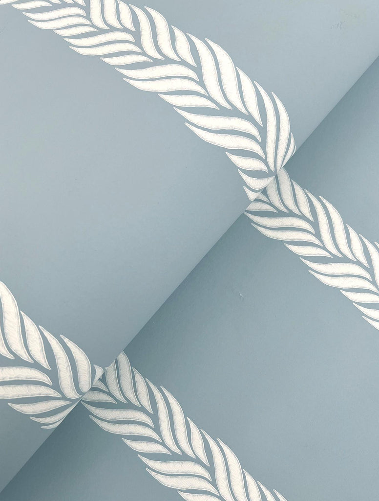 Ronald Redding Designs Braided Stripe Blue Wallpaper