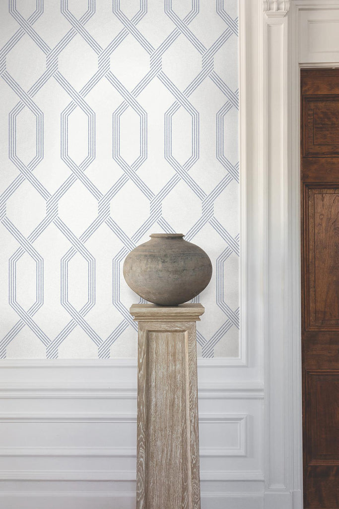 Ronald Redding Designs Palisade Blue Wallpaper