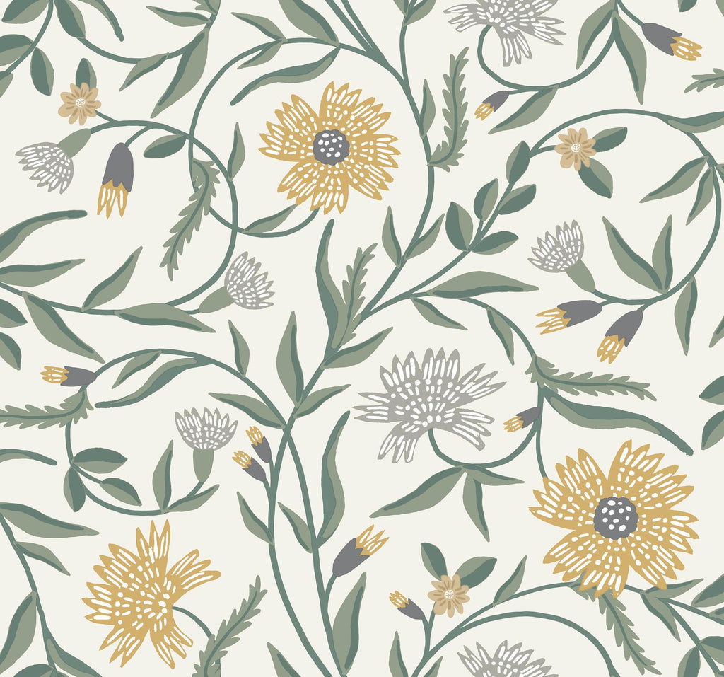 Rifle Paper Co. Aster Yellow Wallpaper