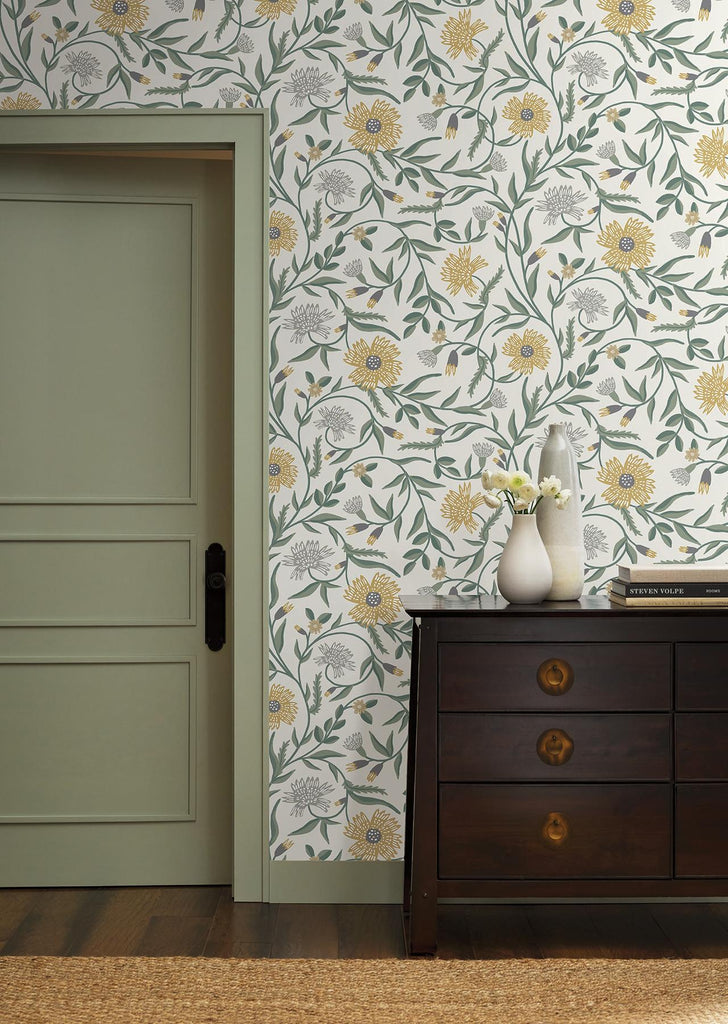 Rifle Paper Co. Aster Yellow Wallpaper