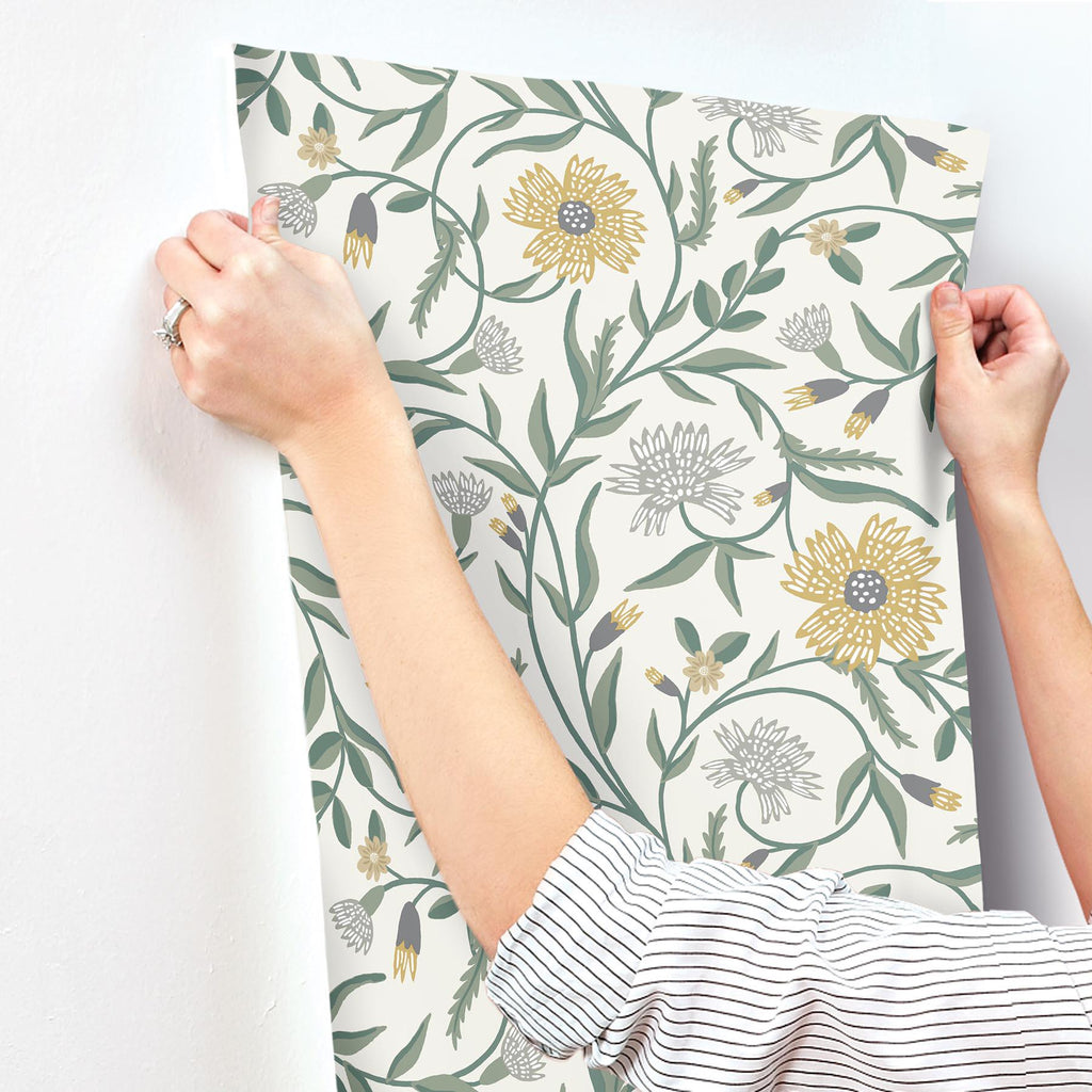 Rifle Paper Co. Aster Yellow Wallpaper