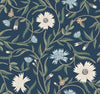 Rifle Paper Co. Aster Blue Wallpaper