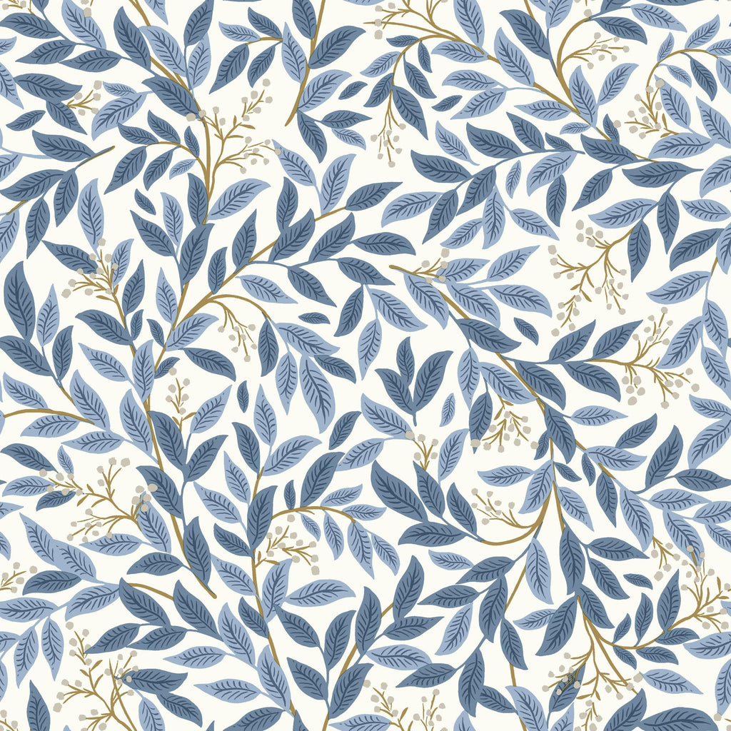 Rifle Paper Co. Willowberry Blue Wallpaper