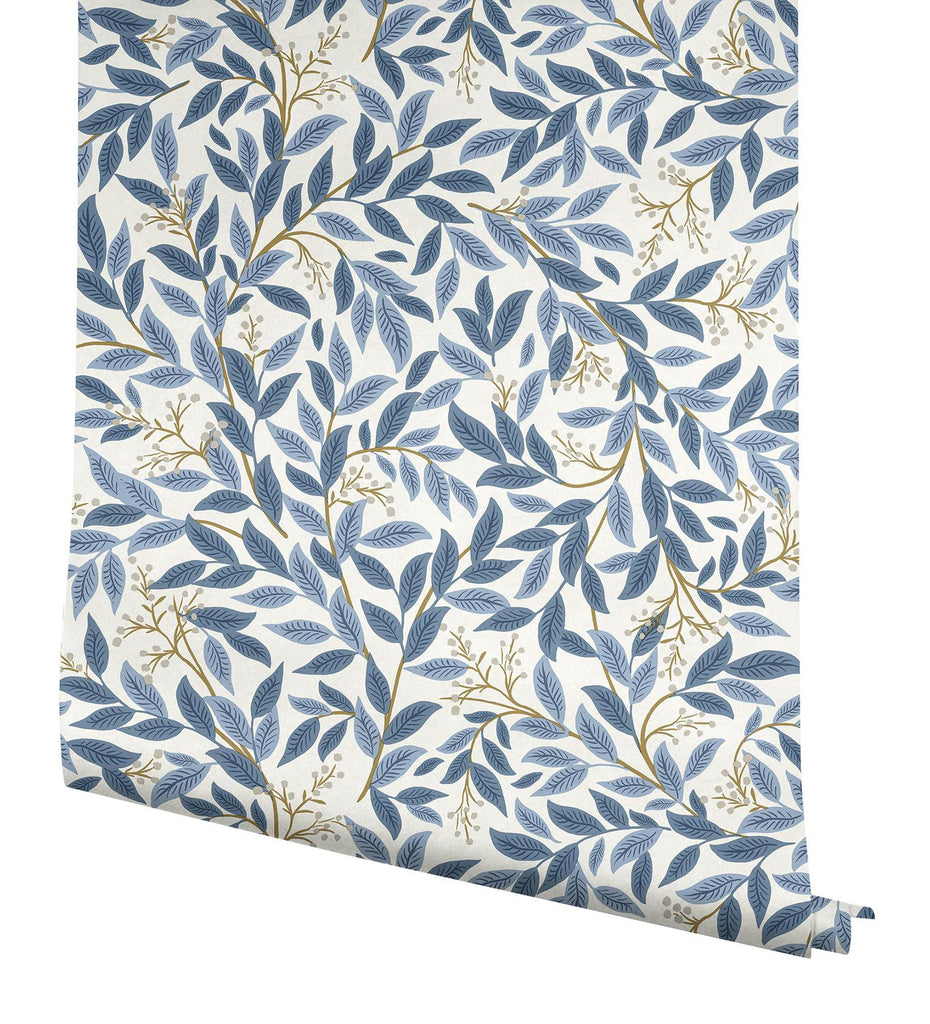 Rifle Paper Co. Willowberry Blue Wallpaper