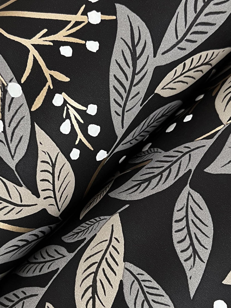 Rifle Paper Co. Willowberry Black Wallpaper