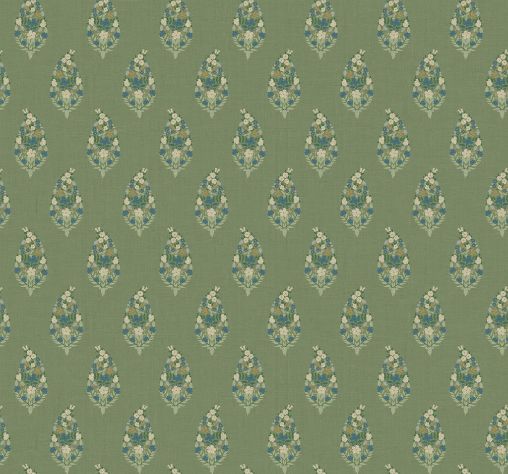 Rifle Paper Co. Paisley Green Wallpaper