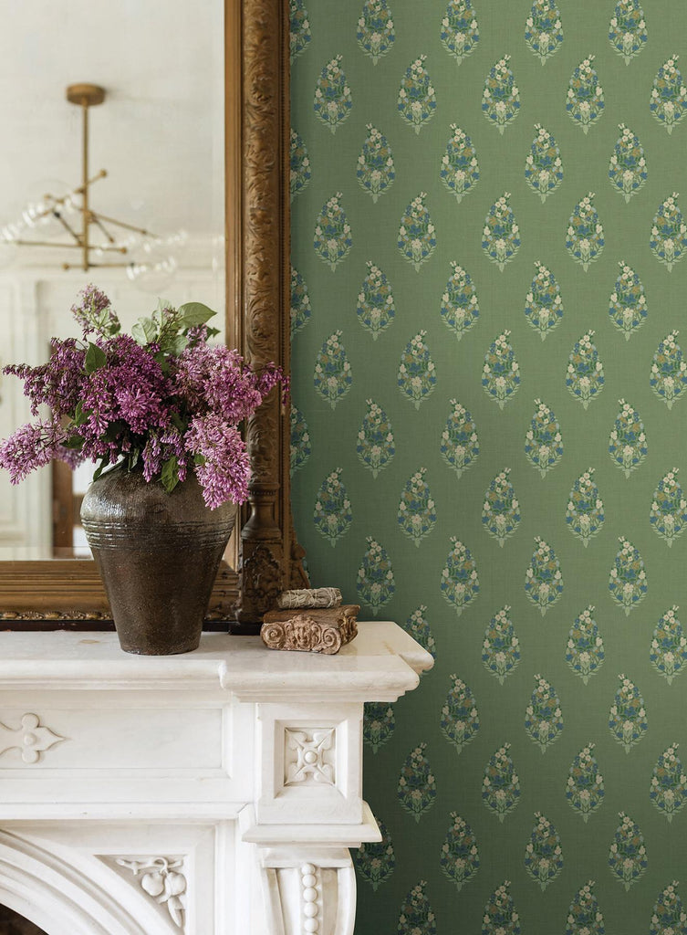 Rifle Paper Co. Paisley Green Wallpaper