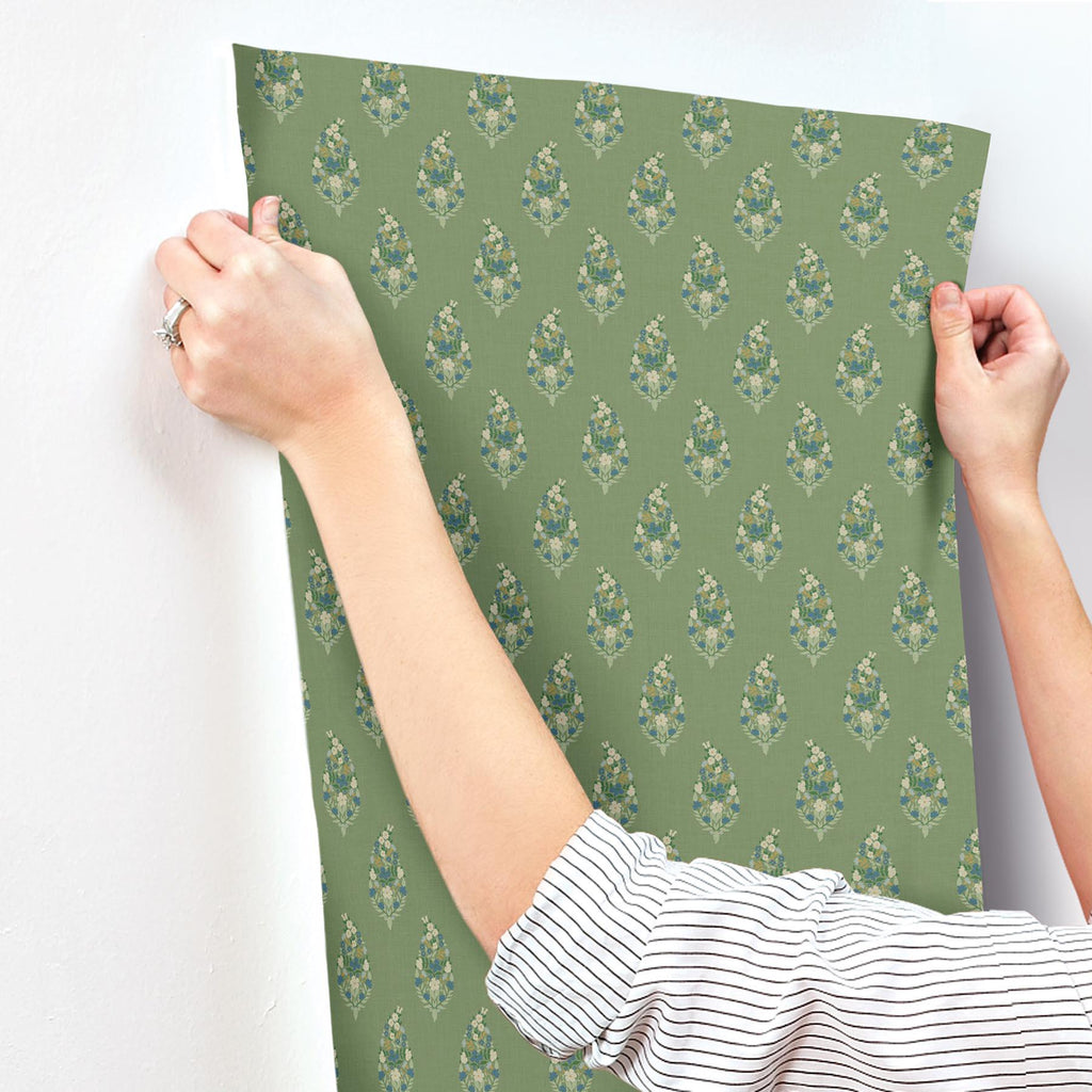 Rifle Paper Co. Paisley Green Wallpaper